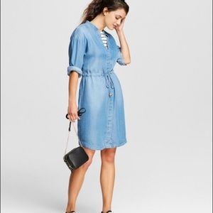 A New Day denim button down dress size x-small